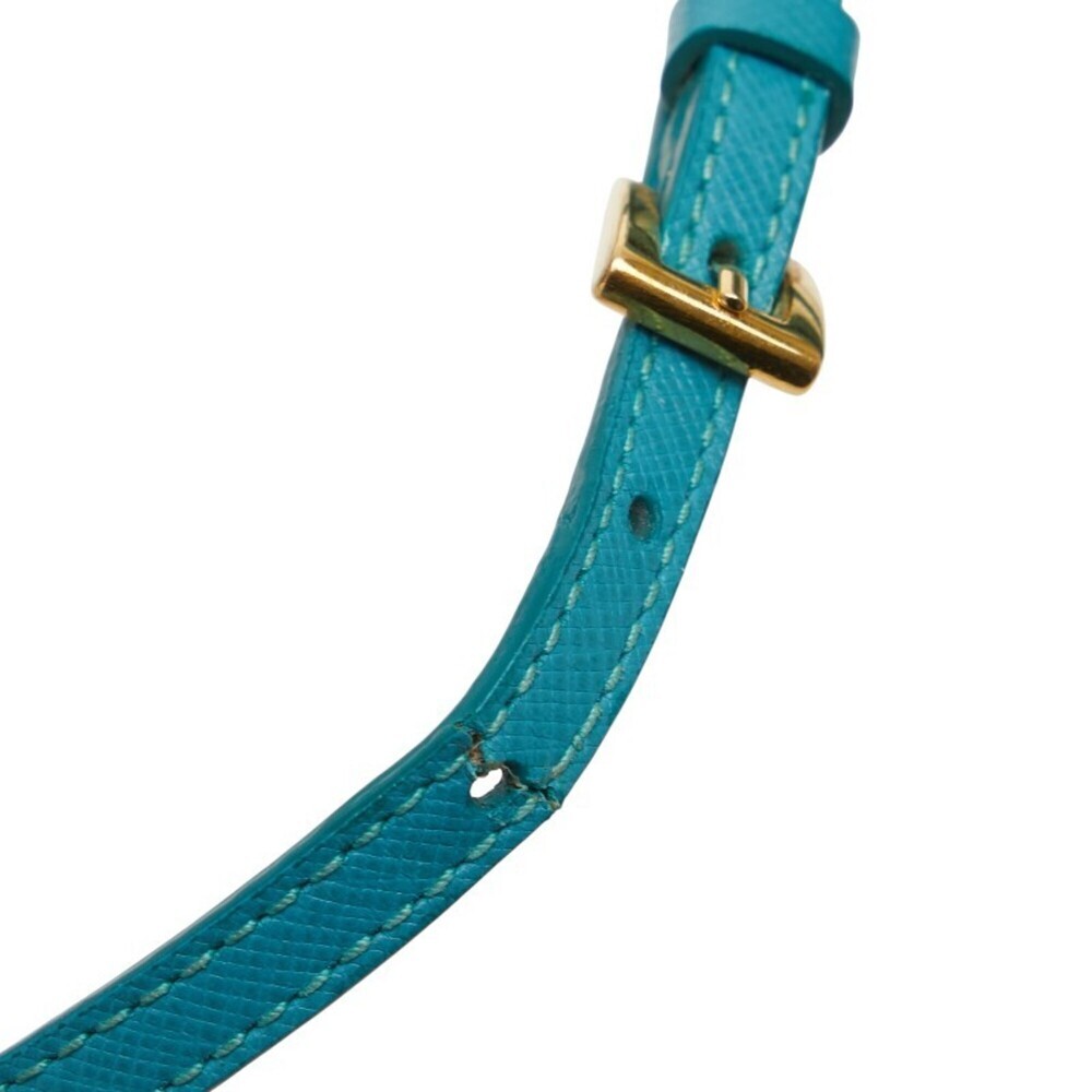 PRADA Blue Leather Shoulder Bag - Picture 8 of 13
